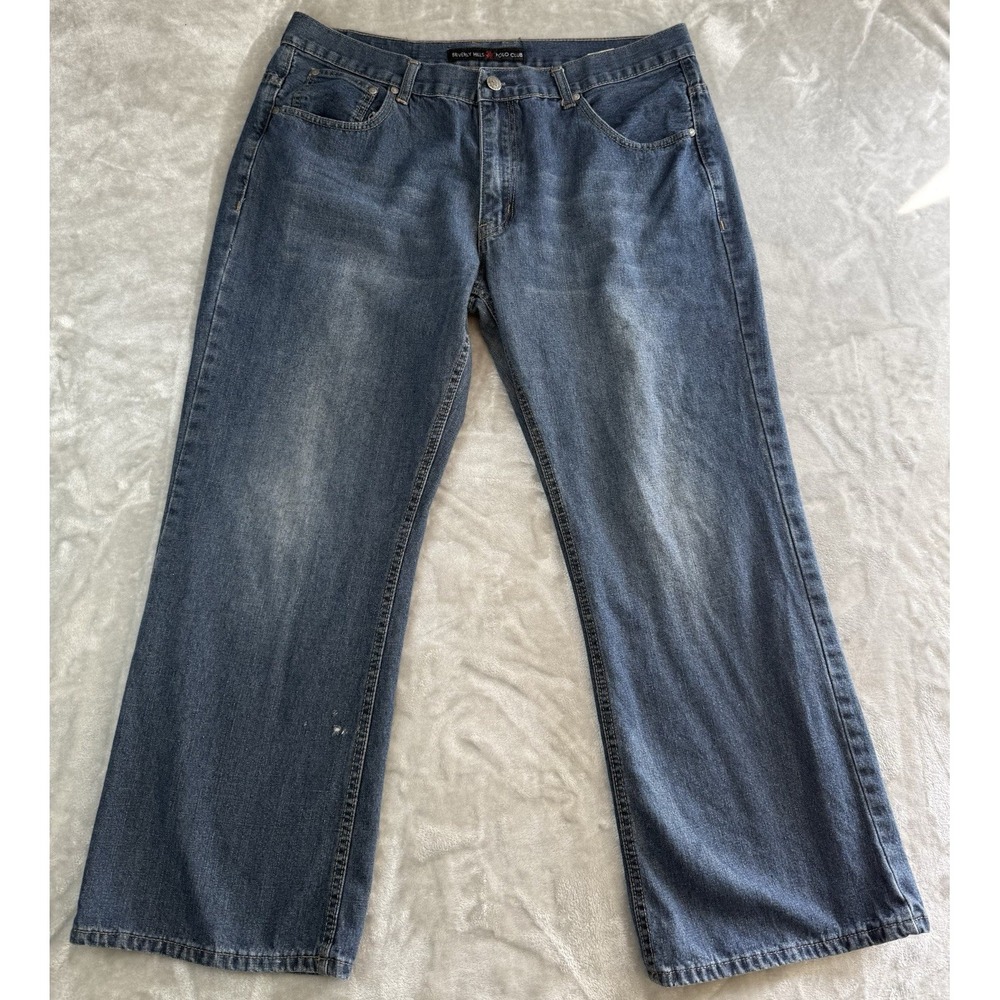 Beverly Hills Polo Club Jeans Mens 40x30 Blue Relaxed Fit Denim Pants